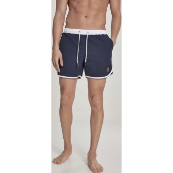 Urban Classics krátke nohavice Retro Swimshorts navy/white