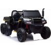Lean Cars Elektrické autíčko Farmer A730-2 - čierne24V s vyklápacou vlečkou, penové kolesá, 6 kolies 4x200W- 2x12V7Ah - 2025