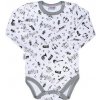 NEW BABY Dojčenské bavlnené body s dlhým rukávom New Baby Music