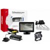 AMiO Parkovací asistent TFT01 4,3” s kamerou HD-501-IR 4-senzorové, strieborné