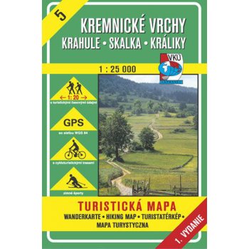 Kremnické vrchy Krahule Skalka Králiky 1 25 000