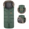 PETITE&MARS Set zimný fusak Arctic 4v1 + rukavice na kočík Furry Veritable Khaki
