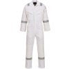 PORTWEST Kombinéza FR50 Flame Resistant Anti-Static, 350g POR-FR50WHRL L Bílá Standartní
