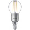 Philips LED žiarovka E14 stmievateľná 4,5W číra malá žiarovka 2700°K žiarovka EAN 8718696575598