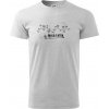 Profil kopca - Malá Fatra - Tričko extra veľké (5-8XL) - 5XL ( Svetlosivý melír )