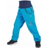 Unuo Softshellové nohavice s fleecom tyrkysová reflexná Evžen