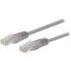 Kabel C-TECH patchcord Cat5e, UTP, šedý, 15m CB-PP5-15