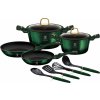 BerlingerHaus sada riadu s titánovým povrchom BH-7039 Emerald Collection