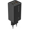 COLORWAY USB nabíječka/ 1x USB-A/ 2x USB-C/ 65W/ Černá CW-CHS039PD-BK