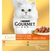 Gourmet Gold kačica s olivami teľacim so zeleninou pstruh so zeleninou králik s mrkvou v šťave 8 x 85 g
