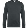 B&C | KING Crew Neck, Pánska mikina, sivá asphalt, S