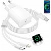 Nabíjačka Apple Lightning, USB typ C pre Apple 3000 mA 240 V biela