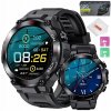 Smartband ZeeTech Smartwatch pánske hodinky K37 s GPS, čierne