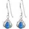 Majya Strieborné náušnice INNES modré 11897