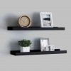 Shumee na zarámované obrázky 2 ks čierne 40 x 9 x 3 cm MDF, 323931
