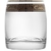 Bohemia Crystal Ideal poháre na whisky s platinovým dekorom 6 x 290 ml