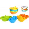 Teddies Lodě/lodičky do vody 4ks plast 11cm v krabičce 12x95x6cm 12m+