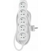 EMOS SK s.r.o. Predlžovací kábel 10 m / 5 zásuviek / biely / PVC / 1,5 mm2 - P0510R