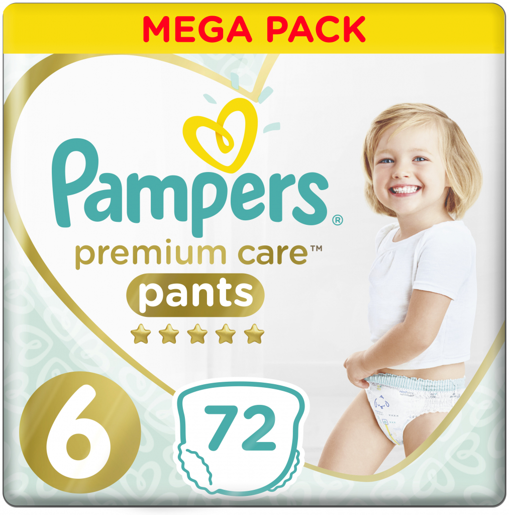 Pampers Premium Care Pants 6 72 ks od 18,9 € - Heureka.sk