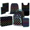Karton P+P Školská taška pre prváka OXY GO Dots 7dielny set