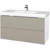Dreja Umývadlová skrinka VARIANTE SZZ2 100 pro umyvadlo Subway 2.0 - N01 Biela lesk / M05 Béžová mat