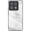 Picasee silikónový čierny obal pre Xiaomi 14T Pro - White marble