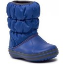 Crocs Winter Puff Boot Kids Cerulean Blue Light Grey
