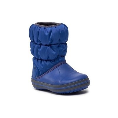 Crocs Snehule Winter Puff Boot Kids 14613 Tmavomodrá Látka - textil 23_5