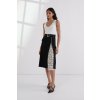Karl Lagerfeld Pleated Panel Skirt Black