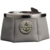 MARINE BUSINESS Popolník s vekom LEATHER šedý Ashtray With Lid Windproof – Premium Grey