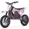 Mamido Elektrická motorka Cross Trail King 800W 36V ružová