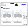 Sada brzdových platničiek kotúčovej brzdy DELPHI LP1917
