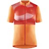 Craft CORE Endurance Logo W, Orange Veľkosť: M Dámsky cyklistický dres voľnejšieho strihu