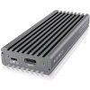 Icy Box IB-1817M-C31 / externý box pre M.2 PCIe NVMe SSD / USB 3.1 gen2 Type-C / hliníkový (IB-1817M-C31)