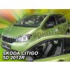 Škoda Citigo 5-dverí od 2012 (predné) - deflektory Heko