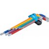 BGS technic Sada kľúčov typu L | Viacfarebné | extra jazyk | T-Star odolný voči neoprávnenej manipulácii (pre Torx) T10 - T50 | 9 ks. (74462)