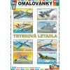 Omaľovánky Bestr A4 Tryskové lietadlá