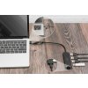 Digitus USB 3.0 Hub 4-Port, Slim Line, 0,2m kabel