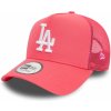 Pánska šiltovka New Era 9FORTY AFRAME MLB LEAGUE ESSENTIAL TRUCKER LOS ANGELES DODGERS ružová 60503398