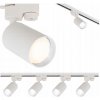 Šinové osvetlenie 4x reflektor GU10 + 1m lišta BIELA lampa
