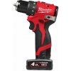 Milwaukee aku kompaktný vŕtací skrutkovač M12 BLDDRC-402C 4933499688