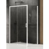 New Trendy Prime White sprchovací kút 100x90 cm štvorcová biela matné/priehľadné sklo D-0400A/D-0220B