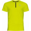 Pánske tričko Odlo, AXALP TRAIL T-SHIRT CREW NECK S/S 1/2 ZIP žltá,sivá S