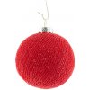 Vianočné bavlnené guličky - Red
