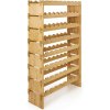 Regál na víno G21 na 72 fliaš bambusový 6355502