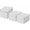 Esselte Home veľkosť S 20 x 15 x 25,5 cm, biela – sada 3 ks