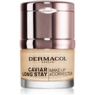 Dermacol Caviar Long Stay dlhotrvajúci make-up s výťažkami z kaviáru a zdokonaľujúci korektor odtieň fair 30 ml