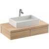 Ravak Formy - Skrinka pod umývadlo 100x55x22 cm, dub X000001033