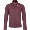 Dámska mikina Ortovox FLEECE LIGHT JACKET - vínová S