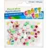 CRAFT FUN 386921 dekoračné oči, pohyblivé 10 mm farebné 100 ks